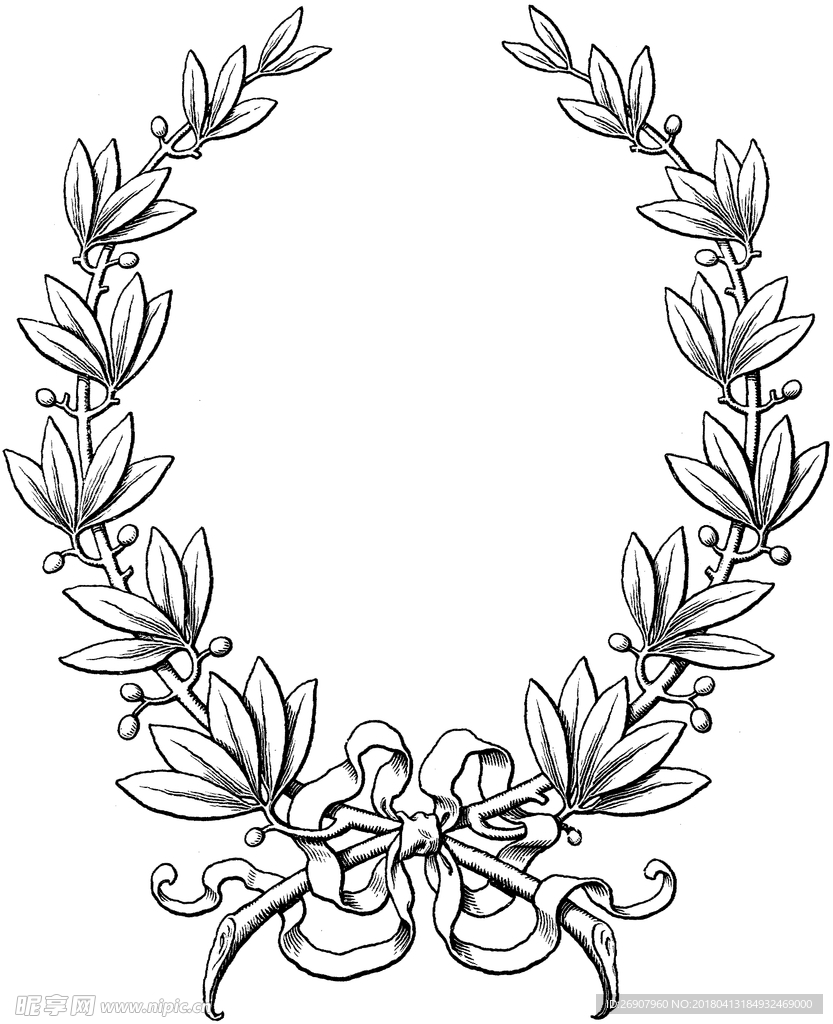 版画系列  花纹 花边 素描