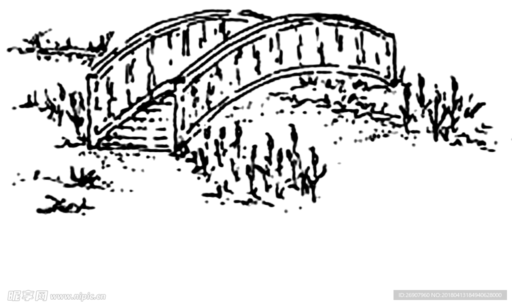 版画系列  插图 桥