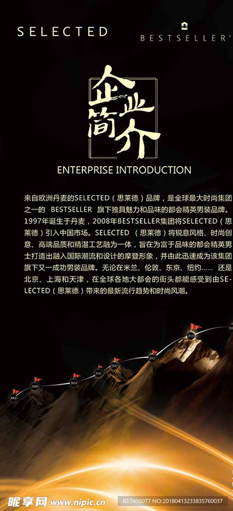 企业简介展板设计模板