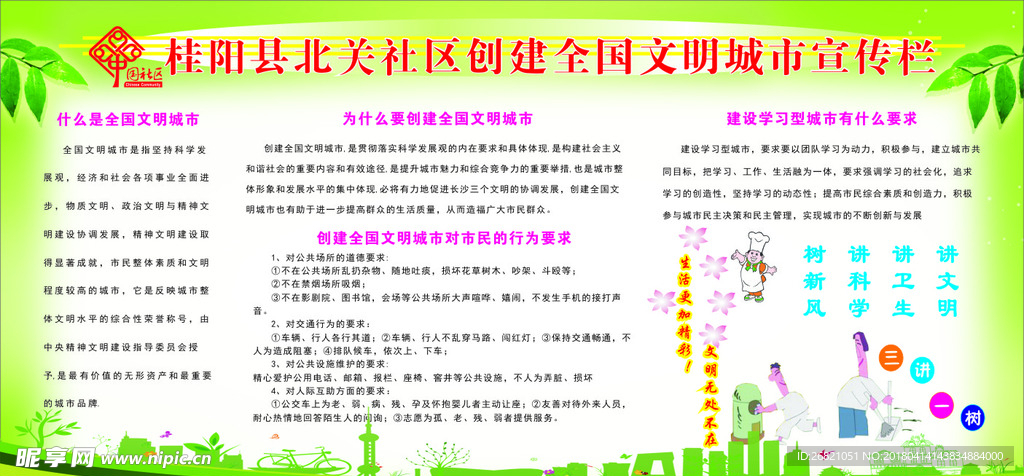 文明城市宣传栏