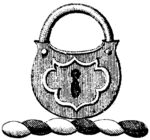 版画系列  插图  精致锁