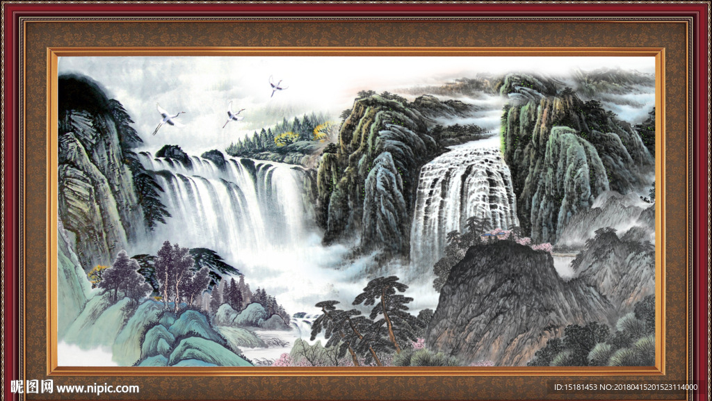 巨幅山水画
