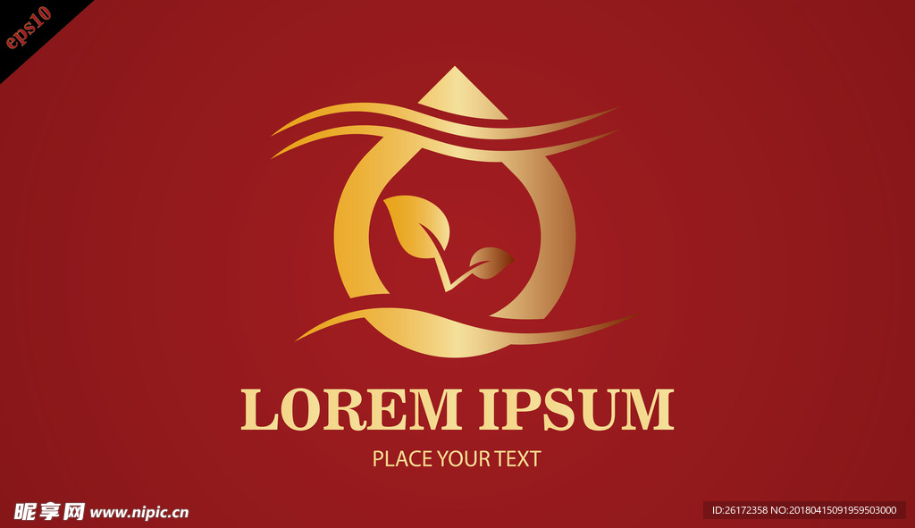 房地产 金色 logo 企业