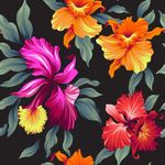 植物无缝印花图案