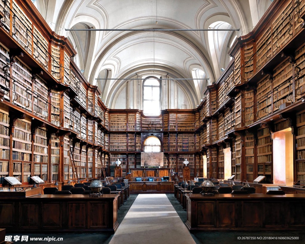 欧式传统图书馆