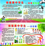 中学生健康运动宣传栏