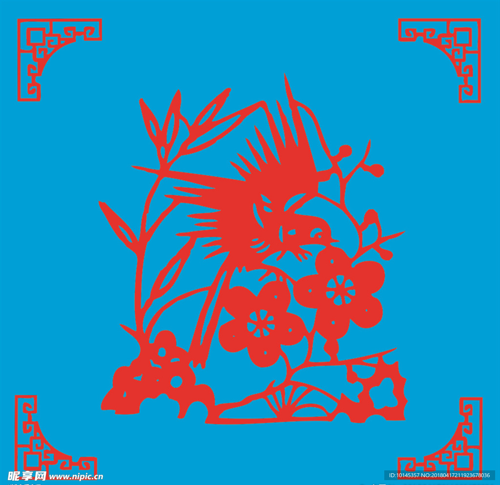 花鸟剪纸