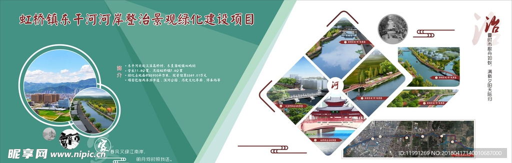 河流整治展板