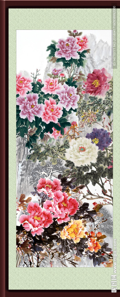 国画牡丹