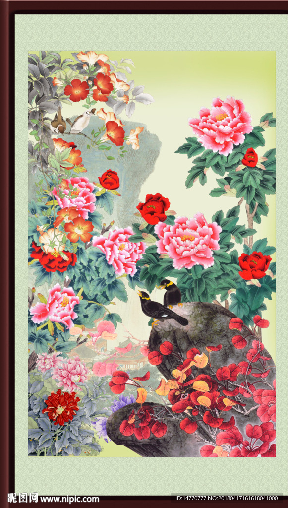国画牡丹