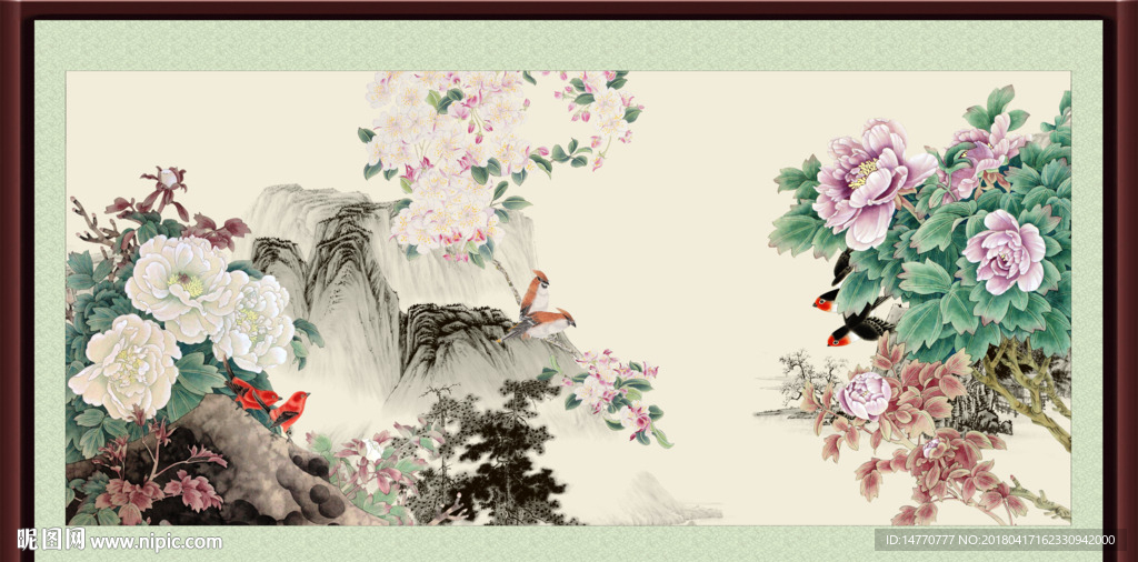 国画牡丹