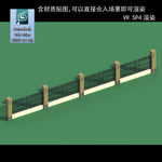 围墙 3D围墙 围墙模型