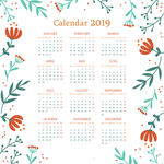 2019日历