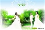 婚纱影楼摄影跨页相册模板图片