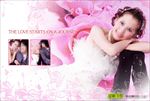 婚纱影楼摄影跨页相册模板图片