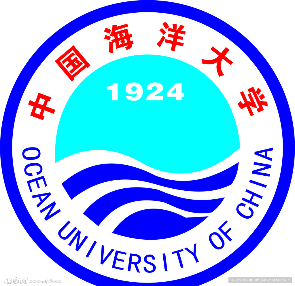 中国海洋大学logo设计图