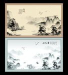书法字画背景