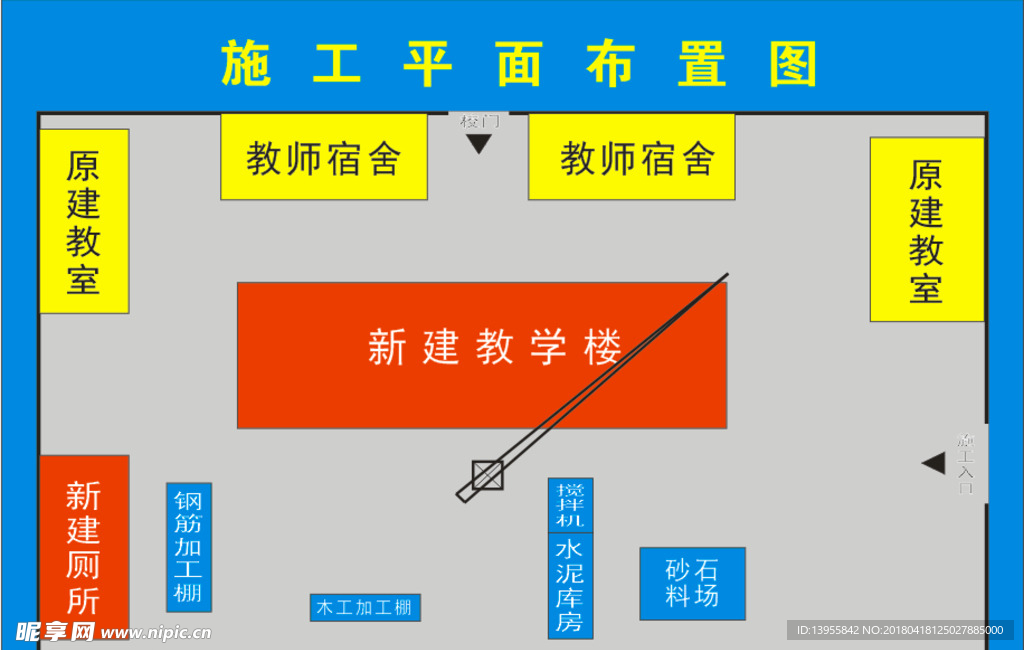 平面图  施工平面布置图 展板