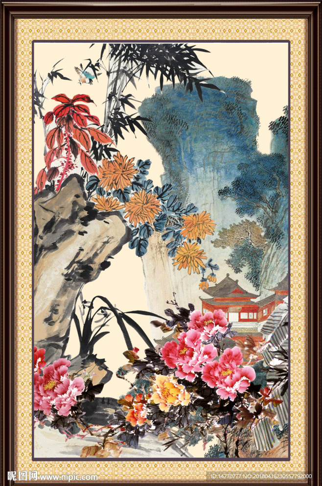 国画牡丹