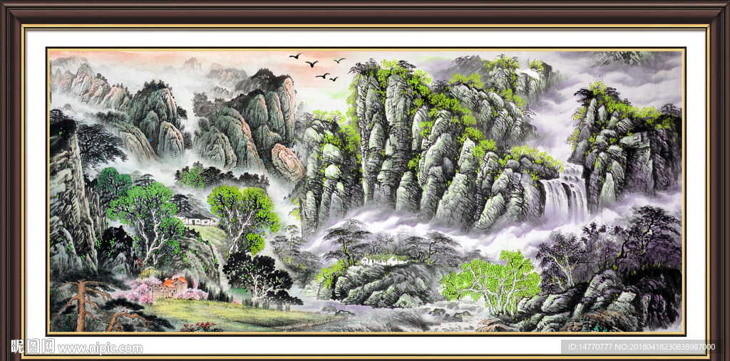巨幅山水画