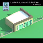 门卫室 门卫模型 厂区门卫