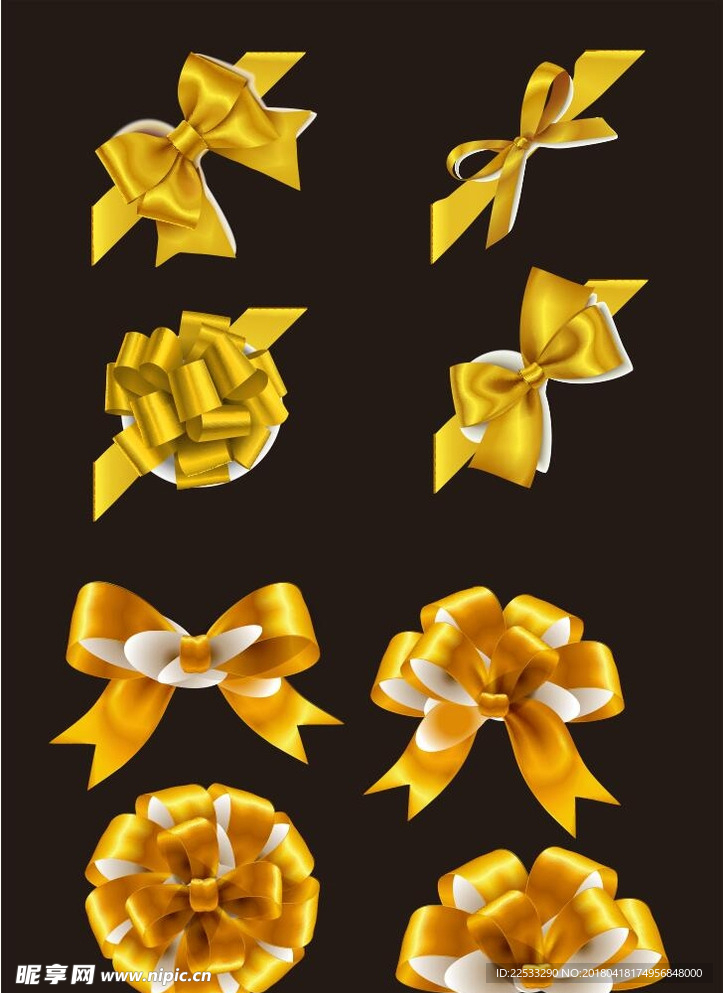 金色蝴蝶结