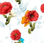 植物无缝印花图案
