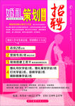 招聘 婚礼策划 新娘矢量图