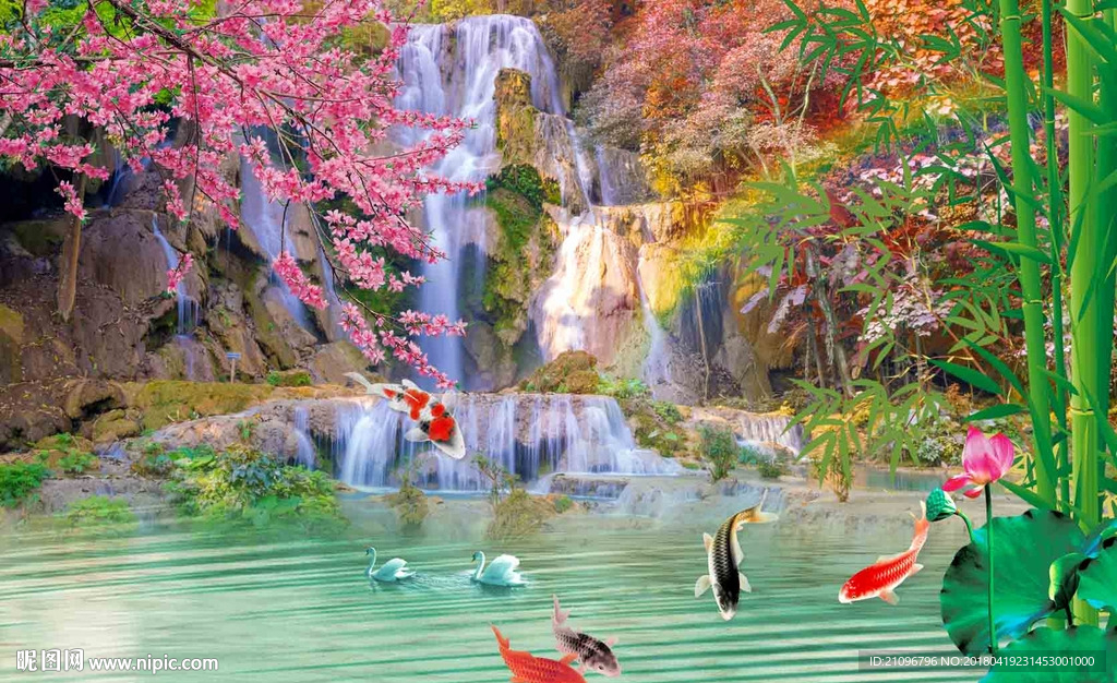 风景山水背景