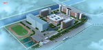 学校规划鸟瞰图设计案例效果图