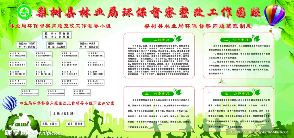 林业局环保督察整改工作图版