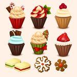 美味蛋糕矢量