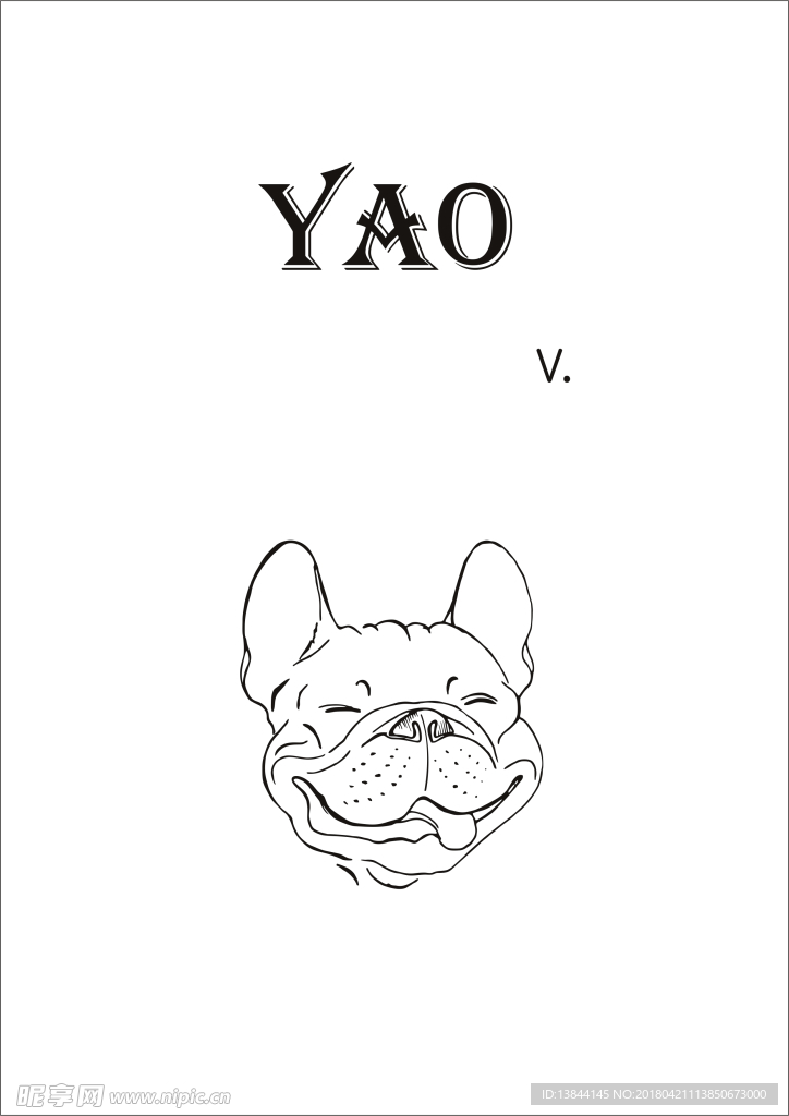 矢量图 狗 yao