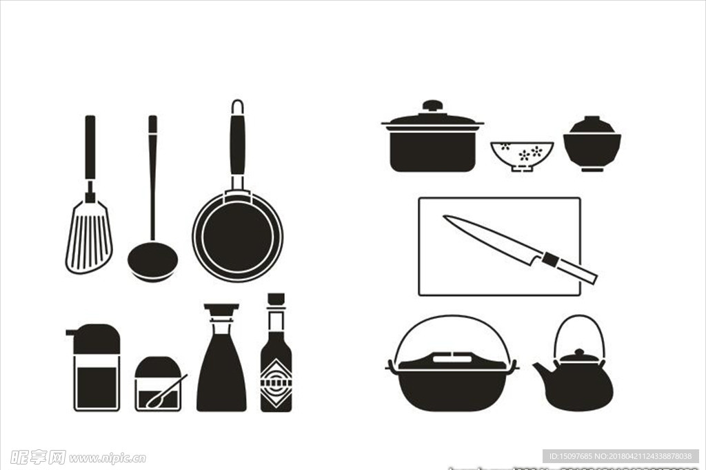 厨房用品小图标