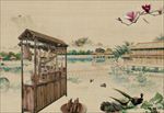 中国风水墨画工笔画模板图片下载