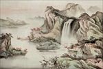 中国风水墨画工笔画模板图片下载