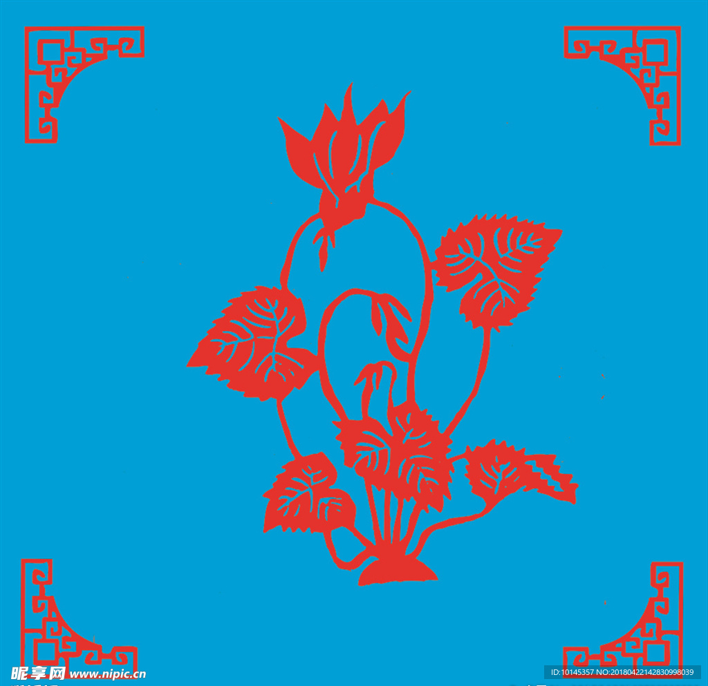 花卉剪纸