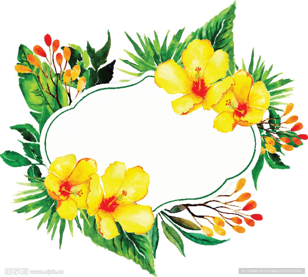 花卉边框
