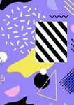 几何图形波点线性图案条纹矢量图