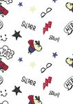 星星卡通图案卡通动物蜜蜂图案