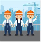 卡通白领办公矢量图片