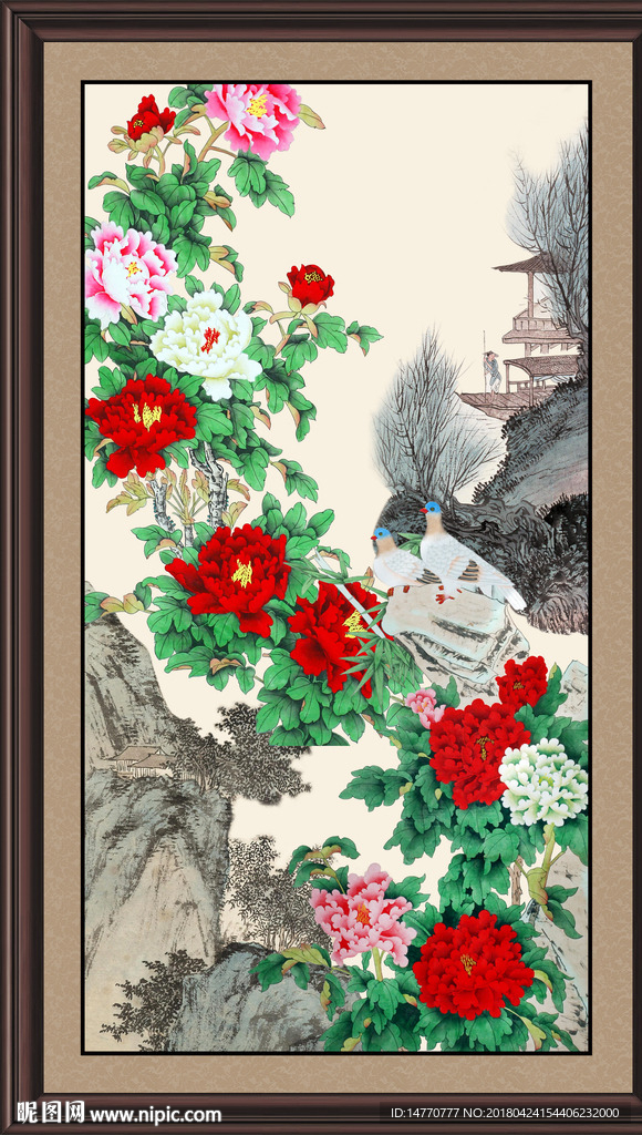 国画牡丹