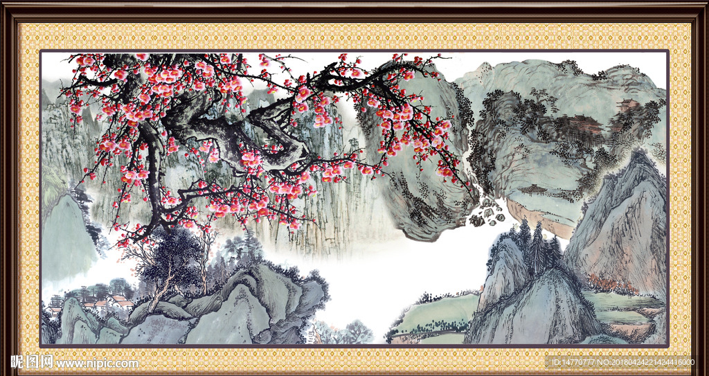 国画梅花