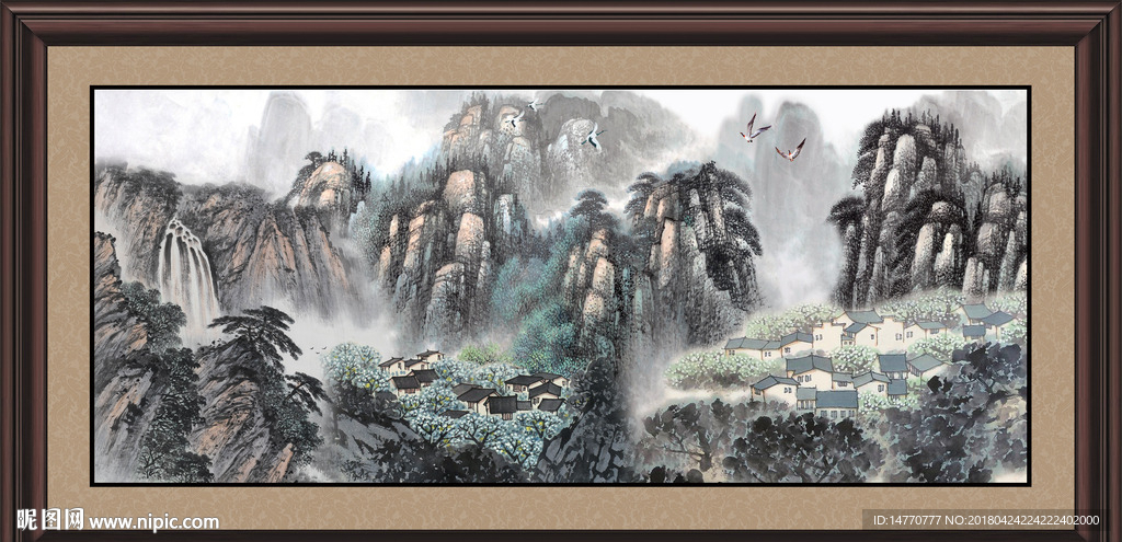 巨幅山水画