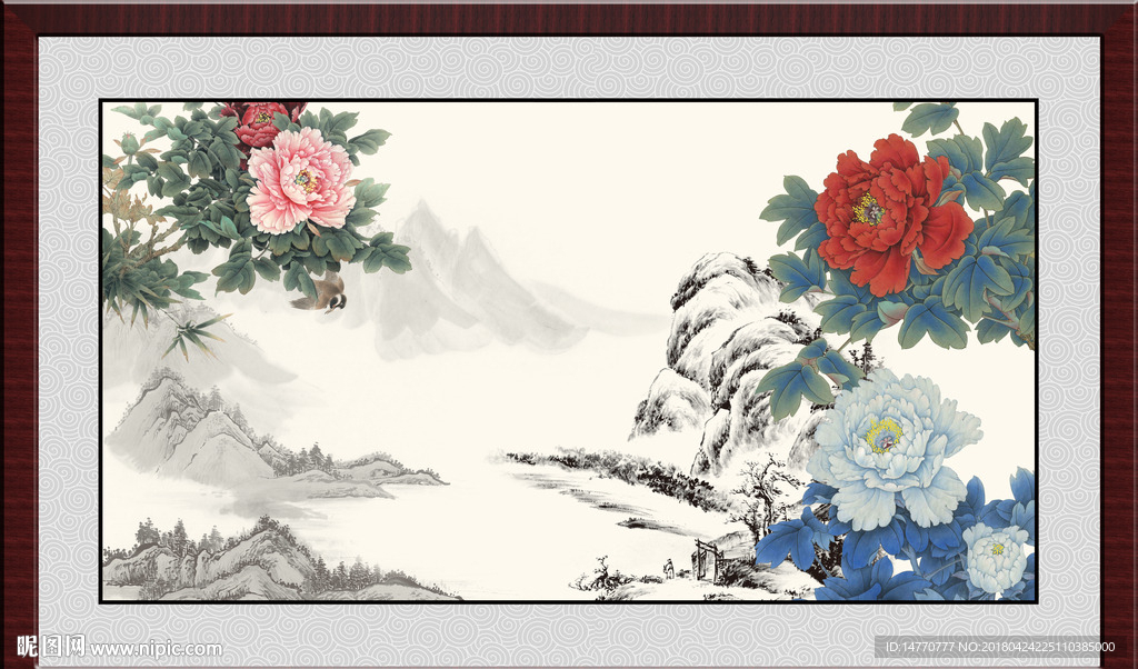 国画牡丹