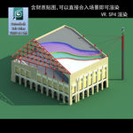 写字楼 现代办公楼 建筑模型图