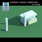 门卫室 门卫模型 厂区门卫