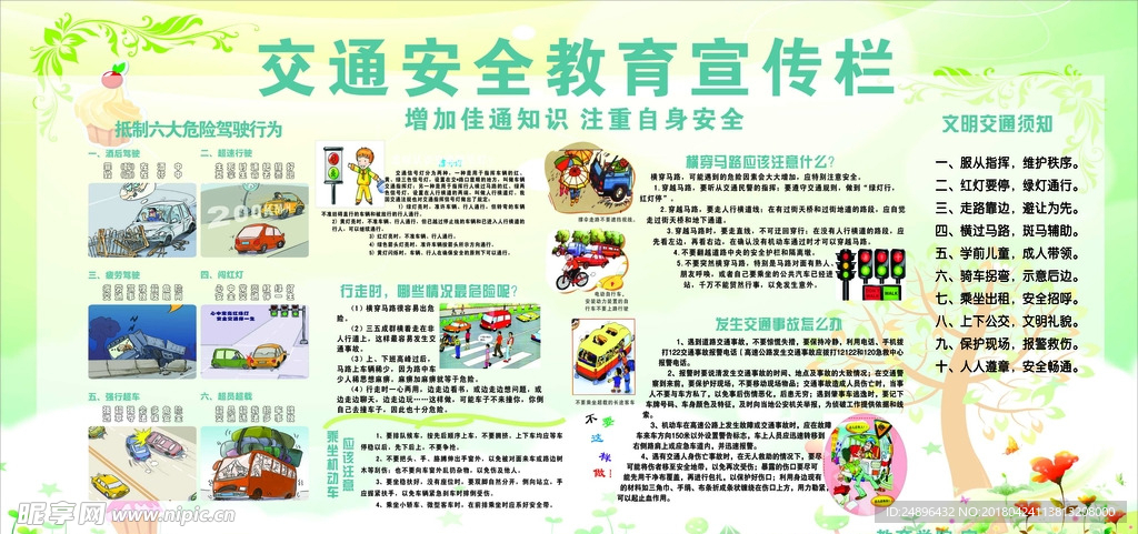 交通安全教育宣传栏