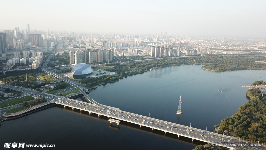 沈阳浑河城市风景