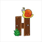 木纹字母图片